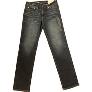 NWT American Eagle Airflex Jeans Men’s 30x32 Slim Straight Dark Wash